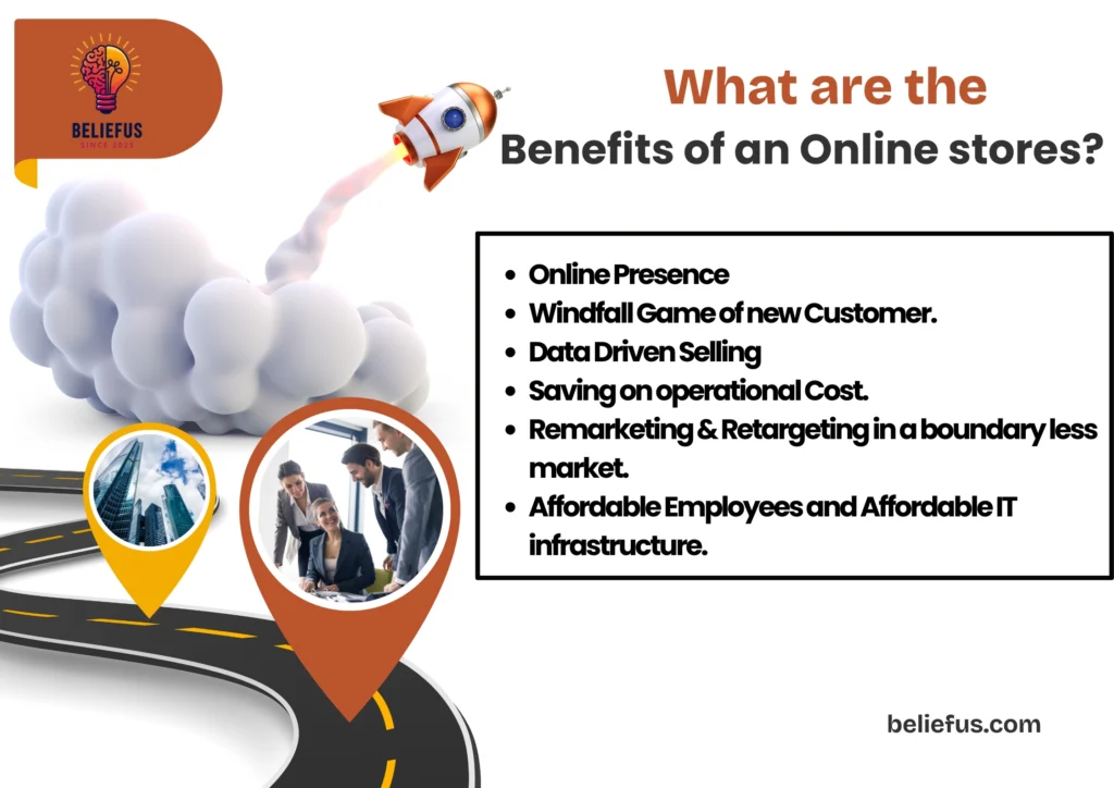 Benefits of an E-commerce business. Online Stores. E-commerce Website , Online Business
